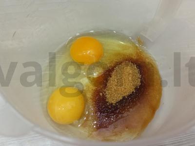 Moliūgų tyrės apkepas Žingsnis 1