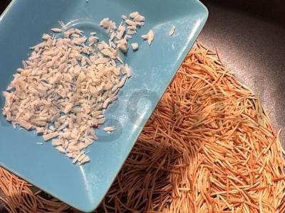 Turkiška saldainių su makaronais, medumi ir kokosų drožlėmis Žingsnis 3