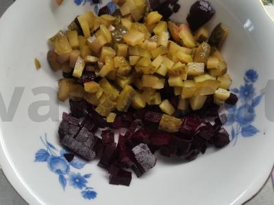 Vinegretas su kopūstais pagal korėjietišką receptą Žingsnis 1