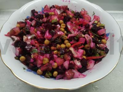 Vinegretas su kopūstais pagal korėjietišką receptą Žingsnis 6