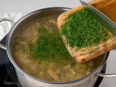 Šči su kiauliena ir grybais Žingsnis 11