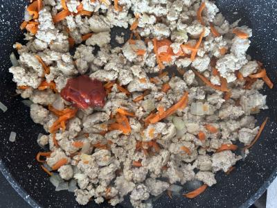 Lasagna su faršu ir voveraitėmis Žingsnis 2