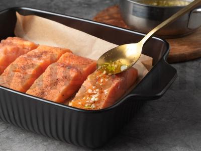 Lašiša medaus-limono padaže Žingsnis 4