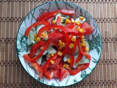 Daržovių salotas su kukurūzais ir garstyčių padažu Žingsnis 5