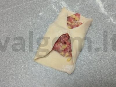 Mantai su jautienos faršu Žingsnis 8