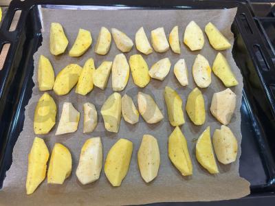 Namų kepta vištiena maiše su bulvėmis naminiu būdu Žingsnis 4