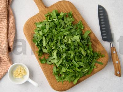 Makaronai su špinatais Žingsnis 3