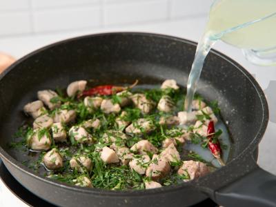 Makaronai su špinatais Žingsnis 8