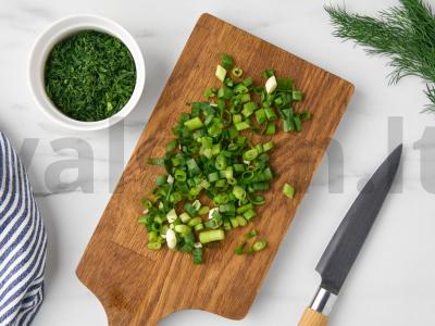 Kefyro ir čederio apkepas Žingsnis 1