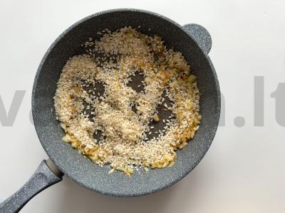 Risotto su krevetėmis ir petražolėmis Žingsnis 3