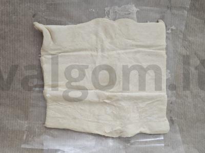 Desertas su muskato riešutu ir šokoladu Žingsnis 1