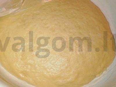 Pieninė mielinė tešla Žingsnis 5