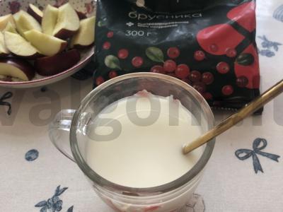 Brusnių-obuolių kisielius Žingsnis 3