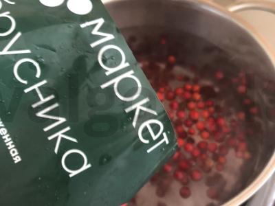 Brusnių-obuolių kisielius Žingsnis 4