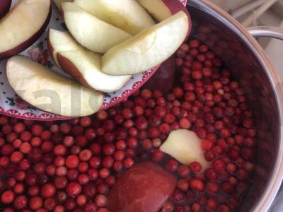 Brusnių-obuolių kisielius Žingsnis 5