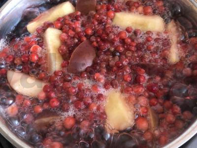 Brusnių-obuolių kisielius Žingsnis 7