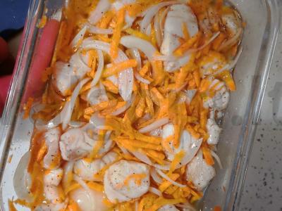 Ešerio užkandis su morkomis pagrindine nuotrauka