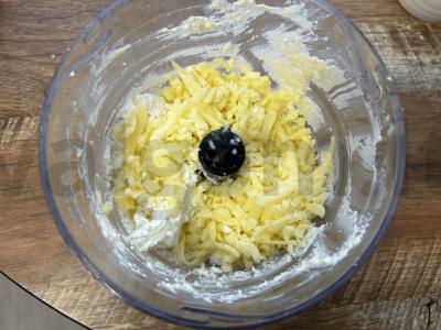 Varškės žiedai su sūriu ir krapais arbatai Žingsnis 2