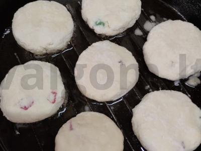 Ryškūs varškėčiai su stevija ir cukatais Žingsnis 3