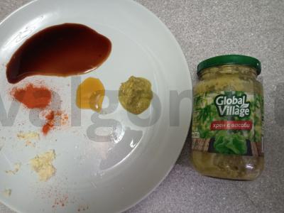 Kepti aštrūs kiaulienos šonkauliai Žingsnis 1