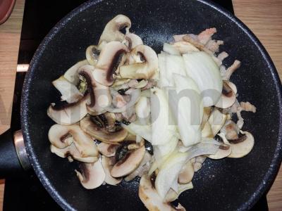 Makaronai su bekonu grietinėlėje Žingsnis 2