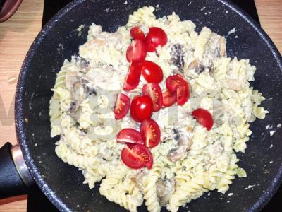 Makaronai su bekonu grietinėlėje Žingsnis 5