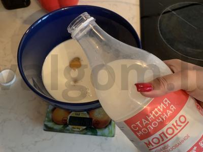 Švelnūs blynai su pienu Žingsnis 2