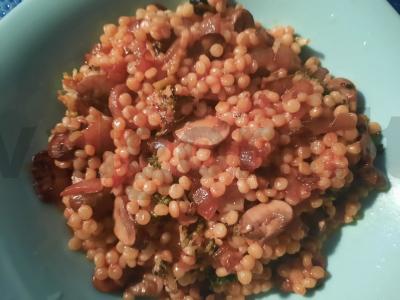 Pasta ptitim su karališkais grybais ir brokoliais Žingsnis 6