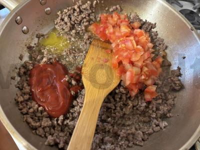 Mėsos padažas makaronams Žingsnis 6