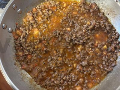 Mėsos padažas makaronams Žingsnis 8