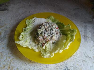 Žaliavalgių pavasario salotas su daigintomis lęšiais pagrindine nuotrauka