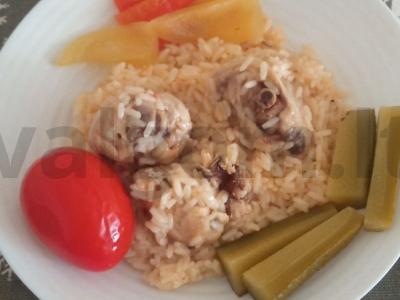 Vištiena, troškinta su ryžiais „Išskirtinė“, su česnaku Žingsnis 8