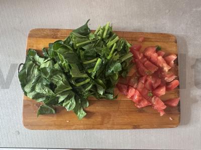 Makaronai su krevetėmis ir špinatais Žingsnis 3