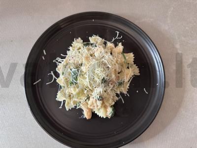 Makaronai su krevetėmis ir špinatais Žingsnis 7