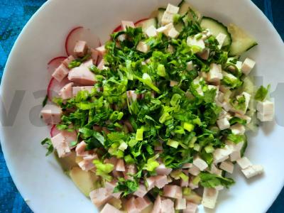 Veganinė okroška su ananasų sultimis Žingsnis 4