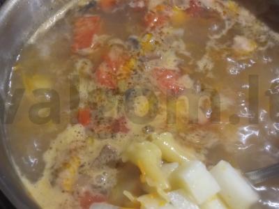 Grybų sriuba su kampanelėmis ir alyvuogėmis Žingsnis 4