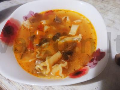 Grybų sriuba su kampanelėmis ir alyvuogėmis Žingsnis 5