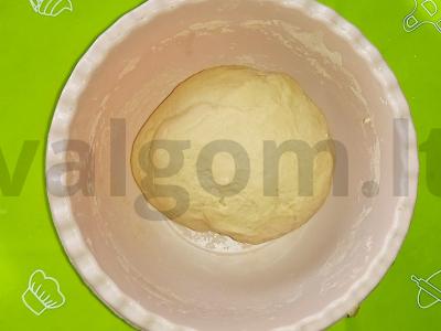 Belyaši ant mielinės tešlos Žingsnis 7