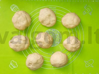 Belyaši ant mielinės tešlos Žingsnis 8