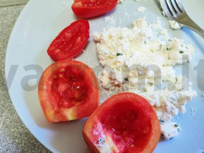 Pomidorai su varške ir rozmarinu Žingsnis 2