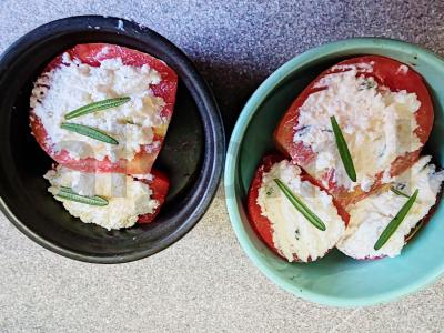 Pomidorai su varške ir rozmarinu Žingsnis 3