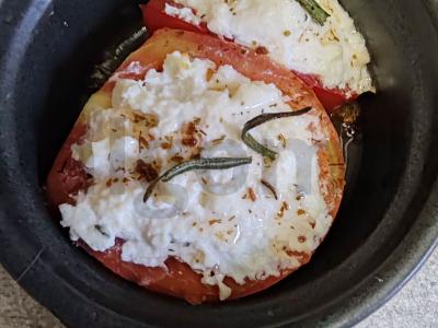 Pomidorai su varške ir rozmarinu Žingsnis 4