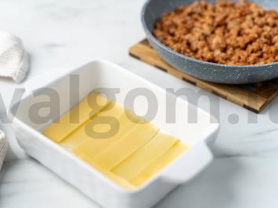 Faršo ir sūrio apkepas orkaitėje Žingsnis 7