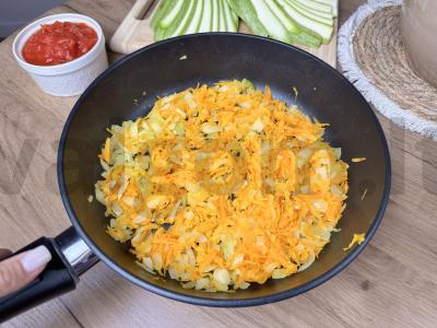 Cukinijų lazanja su mocarela Žingsnis 2