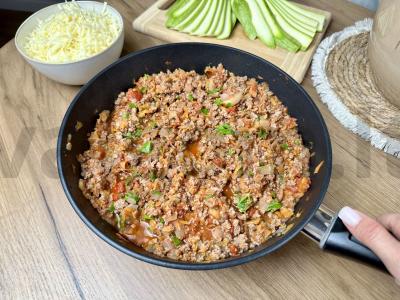 Cukinijų lazanja su mocarela Žingsnis 4