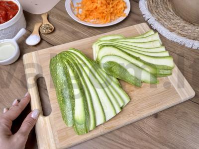 Cukinijų lazanja su mocarela Žingsnis 5