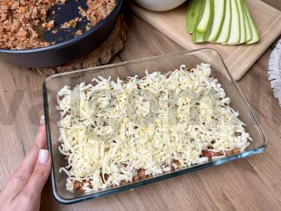 Cukinijų lazanja su mocarela Žingsnis 8