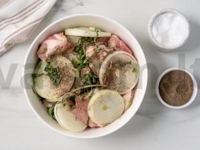 Šašlykas su baziliku orkaitėje Žingsnis 3