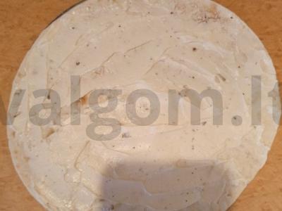 Lavašas su silpniai sūdyta lašiša Žingsnis 1