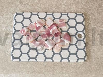 Kvapni kiaušinienė su bekonu ir žaliuosius svogūnais Žingsnis 2